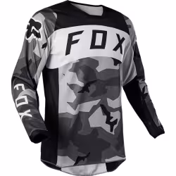 Джерси мужское Fox 180 Bnkr Jersey Black Camo, полиэстер, черный камуфляж, размер L