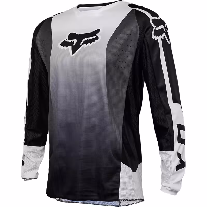 Джерси мужское Fox 180 Leed Jersey Black/White, полиэстер, черный/белый, размер L