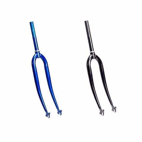 Вилка велосипедная KMS 28 с шайбой, под подшипник, резьбовая,длина резьбы 100 мм