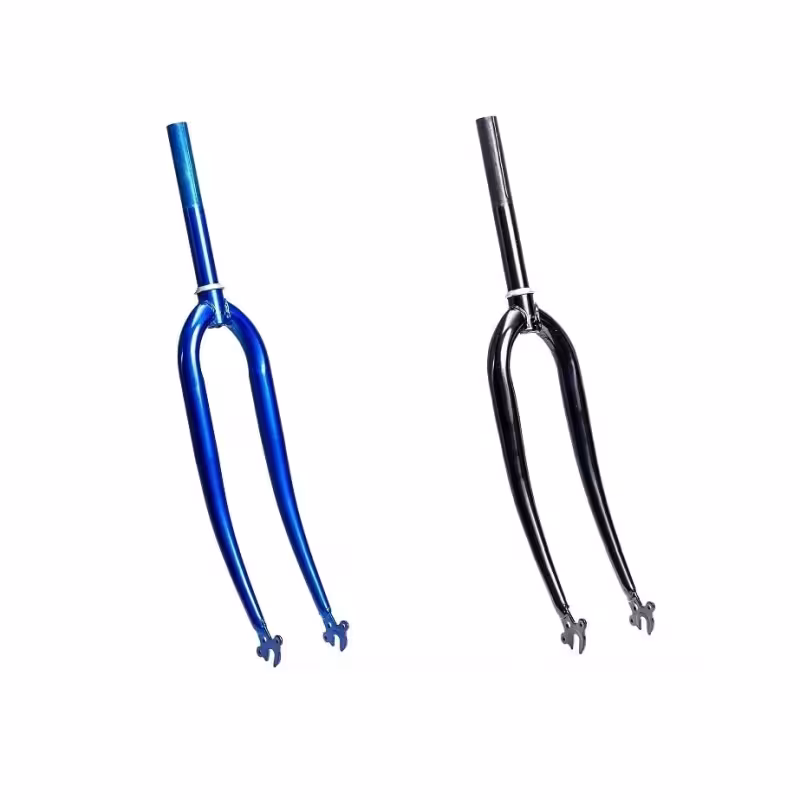 Вилка велосипедная KMS 28 с шайбой, под подшипник, резьбовая,длина резьбы 100 мм