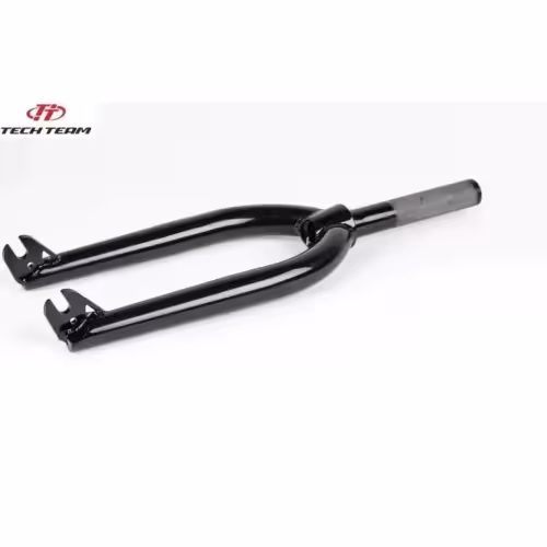 Вилка велосипедная Tech Team, BMX 20", M25x1.5x28.6x159 мм, баттированая, хром-молибден, черный