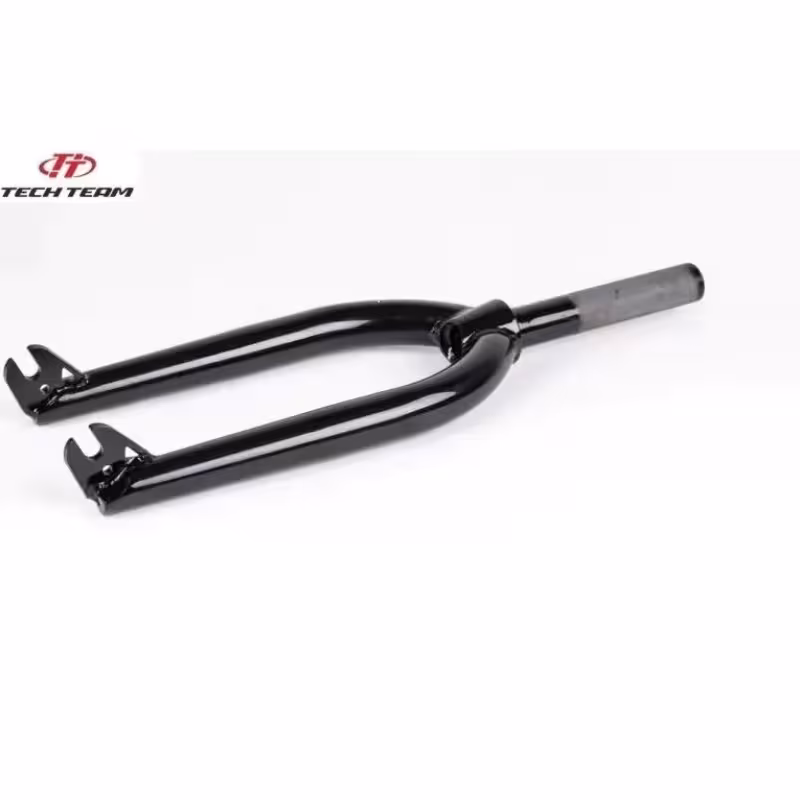 Вилка велосипедная Tech Team, BMX 20", M25x1.5x28.6x159 мм, баттированая, хром-молибден, черный