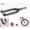 Вилка велосипедная Tech Team, BMX 20", M25x1.5x28.6x159 мм, баттированая, хром-молибден, черный