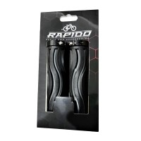 Грипсы Rapido BT-2043 Two Side Lock Alu, 130 мм, черный/серый