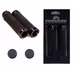 Грипсы Forward HL-G201 Two Side Lock Alu, 130 мм, черный/черный
