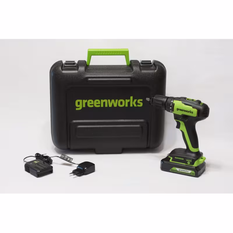 Дрель аккумуляторная Greenworks GD24DD35K2