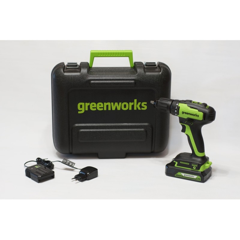 Дрель аккумуляторная Greenworks GD24DD35K2 