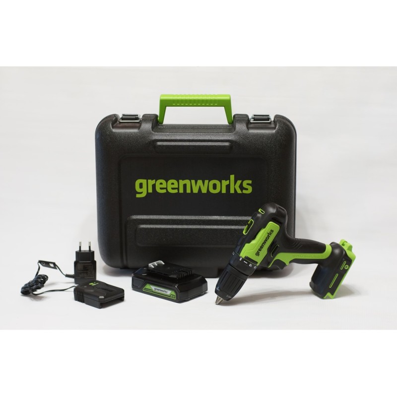 Дрель аккумуляторная Greenworks GD24DD35K2 