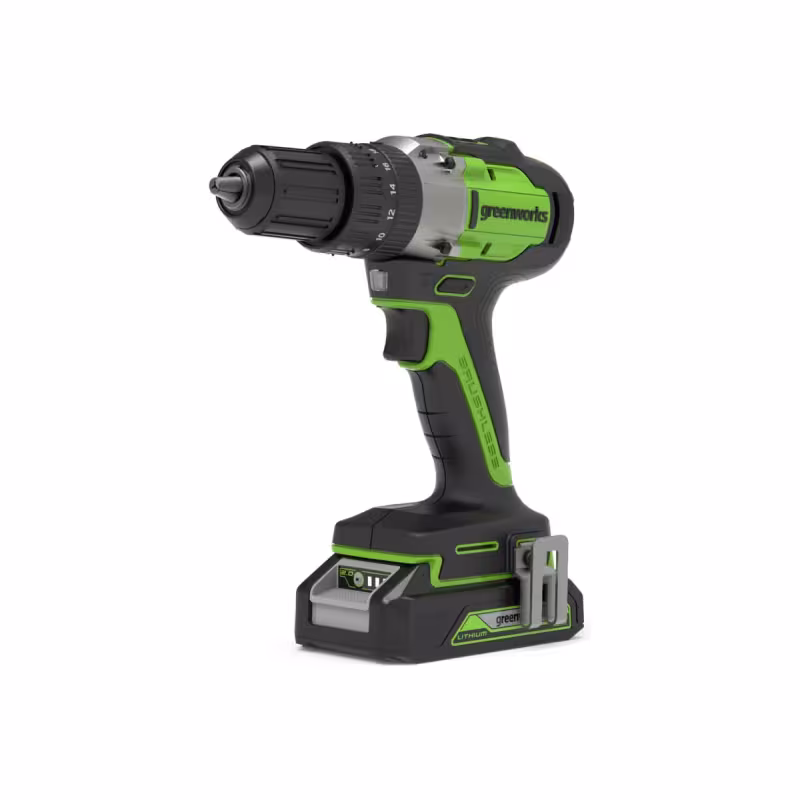 Дрель ударная аккумуляторная Greenworks GD24DD60K2