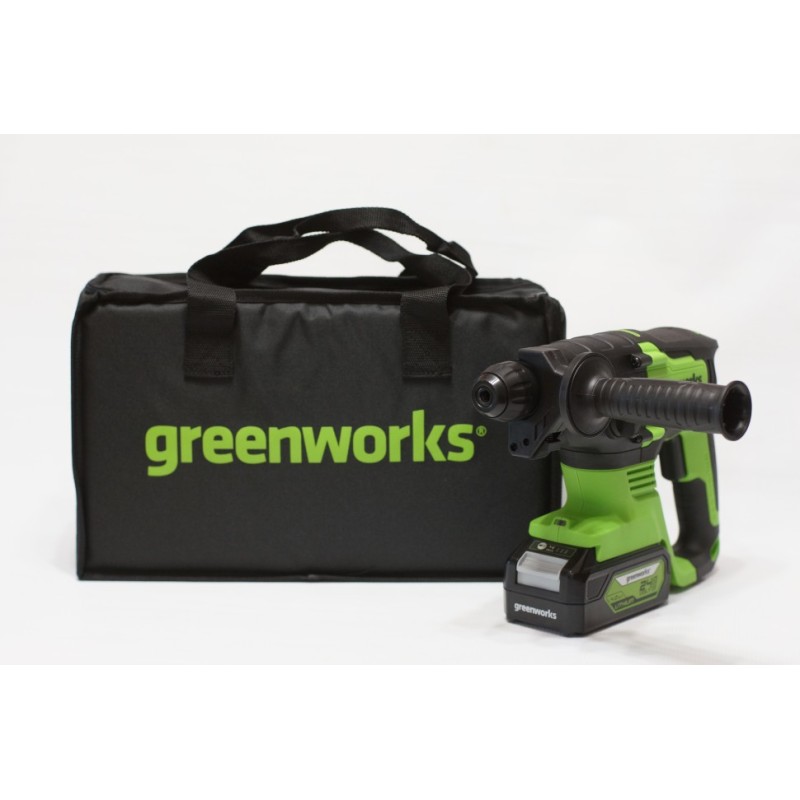 Перфоратор аккумуляторный Greenworks GD24SDS2K4