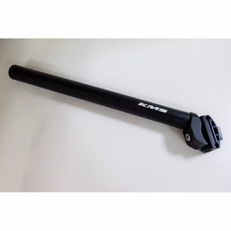 Подседельный штырь KMS F32220272-1, алюминий, 27,2 мм, 350 мм, крепление седла - рамки, черный матовый