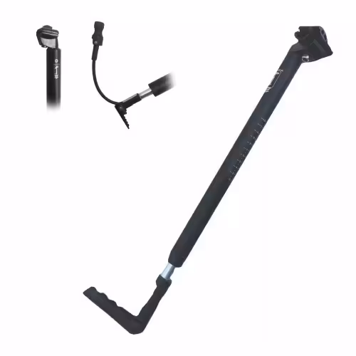 Подседельный штырь Phoenix, алюминий, 27,2 мм, 400 мм, с интегрированным насосом A/V, крепление седла - рамки, черный