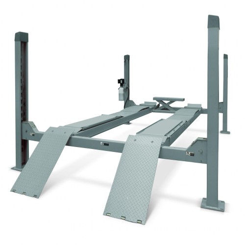 Подъемник 4-стоечный Launch 380 с траверсой, серый