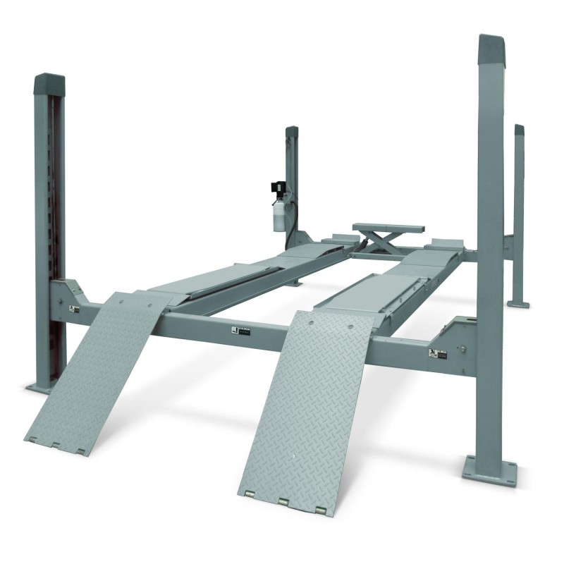 Подъемник 4-стоечный Launch 380 с траверсой, серый