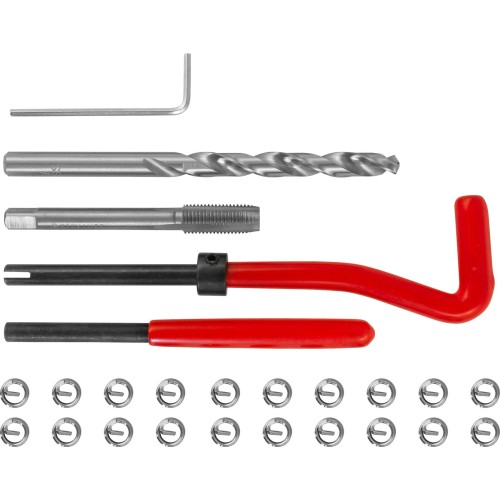 Набор для восстановления резьбы Thorvik TRIS61, М6х1.0, 25 предметов