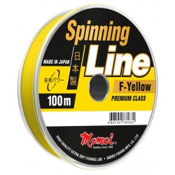 Леска Momoi Spinning Line F-Yellow 0,18 мм, 4 кг, 100 м, флуоресцентная