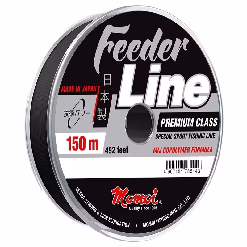 Леска Momoi Feeder Line 0,45 мм, 18 кг, 150 м, черная    