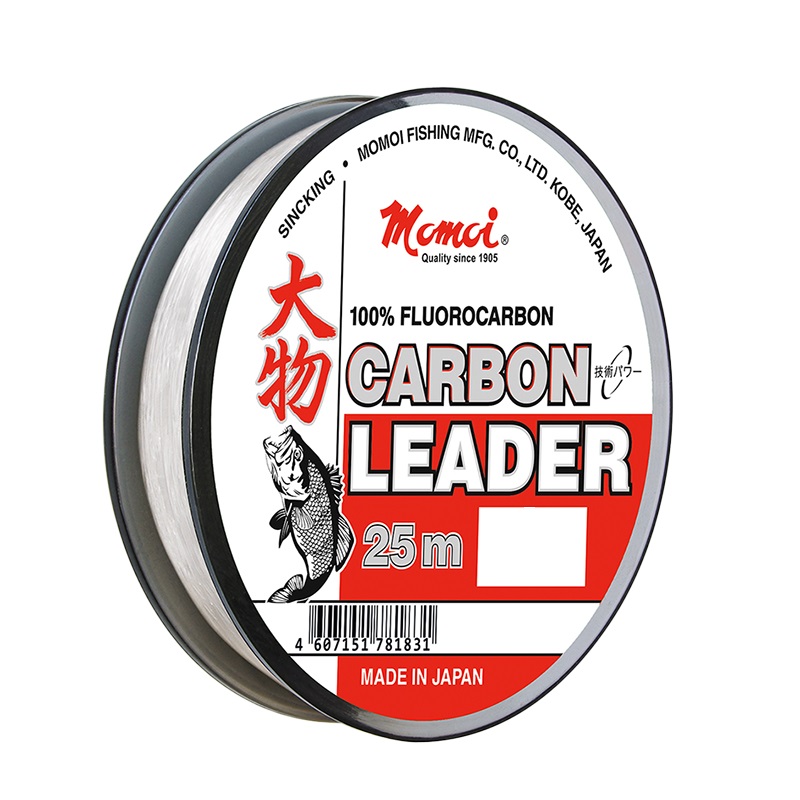 Леска флюорокарбоновая Momoi Carbon Leader 0,40 мм, 14 кг, 25м, прозрачная