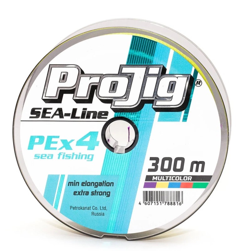 Шнур Momoi ProJig Sea line 0,40 мм 45 кг 300 м, мультиколор