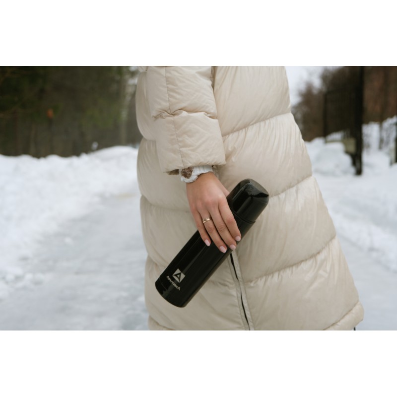 Термос Арктика 102-1000-BKT, 1 л,  черный матовый