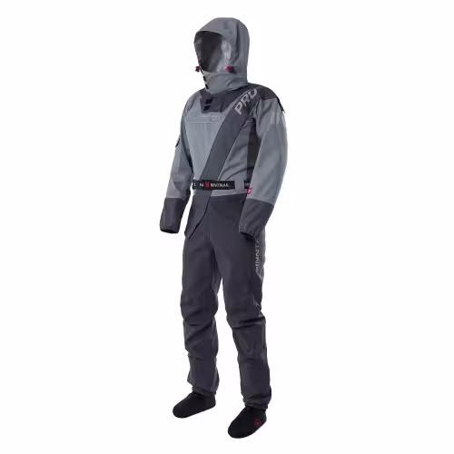 Комбинезон-вейдерсы Finntrail Drysuit Pro 2504 Grey, мембрана Hard-Tex, серый, размер 42-44 (XS), 160-170 см