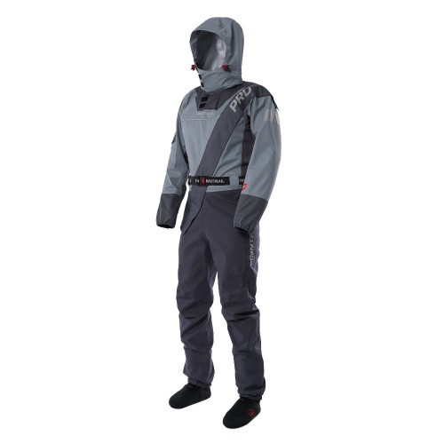 Комбинезон-вейдерсы Finntrail Drysuit Pro 2504 Grey, мембрана Hard-Tex, серый, размер 42-44 (XS), 160-168 см