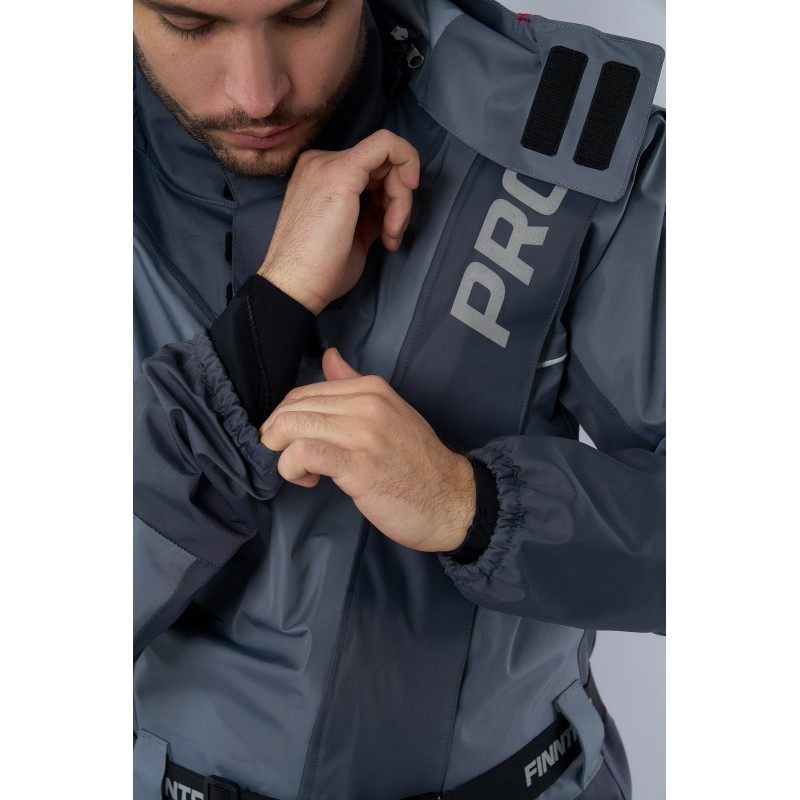 Комбинезон-вейдерсы Finntrail Drysuit Pro 2504 Grey, мембрана Hard-Tex, серый, размер 42-44 (XS), 160-168 см