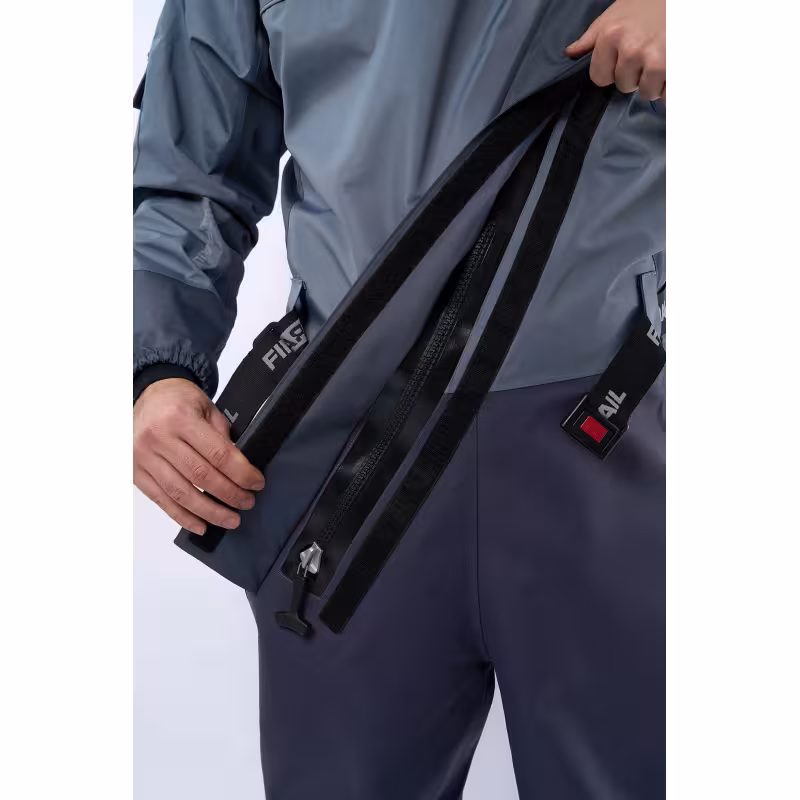 Комбинезон-вейдерсы Finntrail Drysuit Pro 2504 Grey, мембрана Hard-Tex, серый, размер 42-44 (XS), 160-170 см