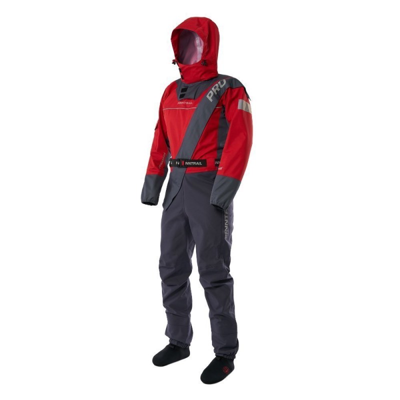 Комбинезон-вейдерсы Finntrail Drysuit Pro 2504, мембрана Hard-Tex, красный, размер 42-44 (XS), 160-168 см