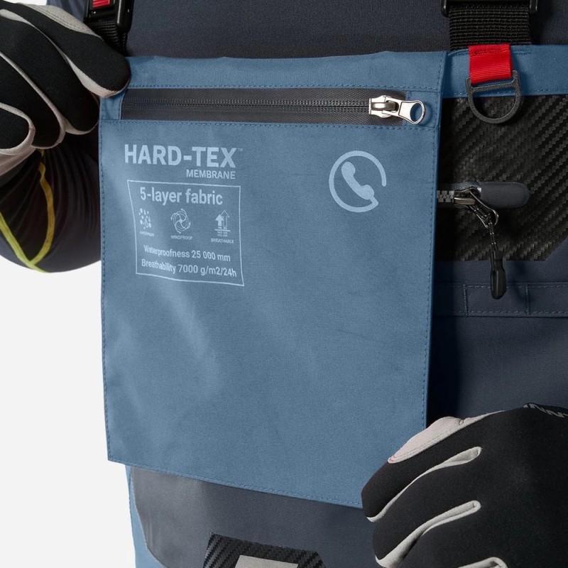 Полукомбинезон-вейдерсы Finntrail Proguide 1535 Blue, мембрана Hard-Tex, синий, размер 58-60 (XXL), 185-195 см