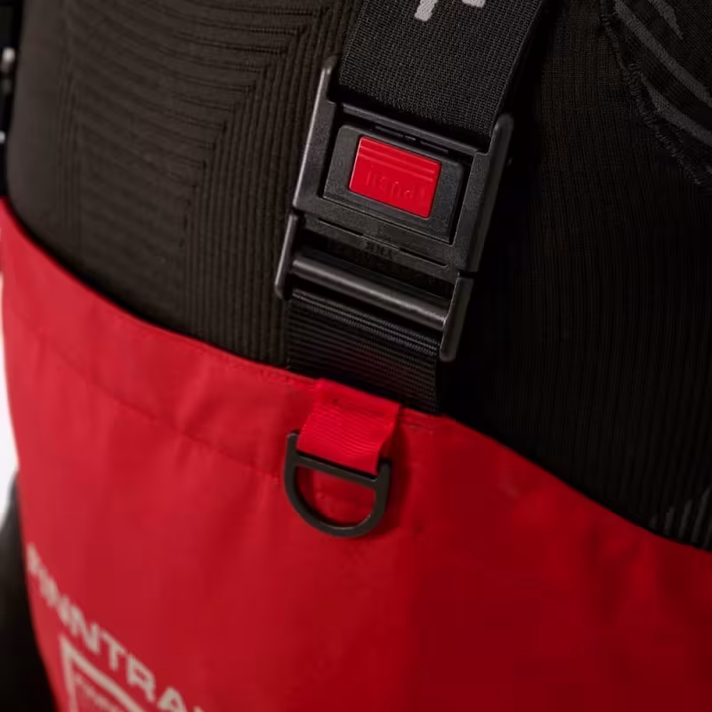 Полукомбинезон-вейдерсы детские Finntrail Airman Kids 5219, мембрана Hard-Tex, красный, 134-140 см