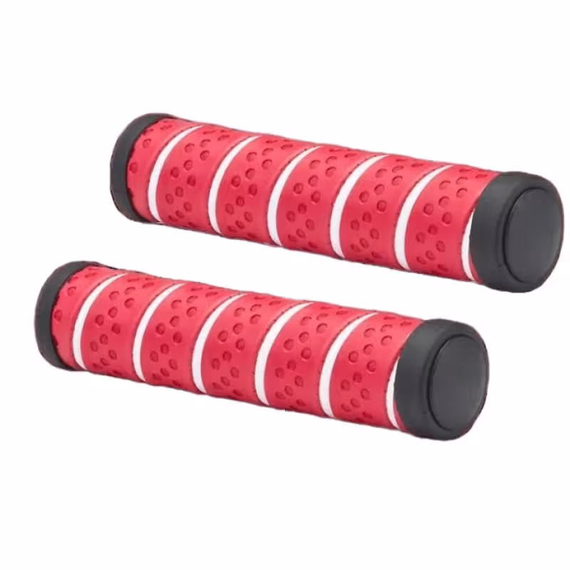 Грипсы велосипедные Velo VLG-893A, 125 мм, красно-белый