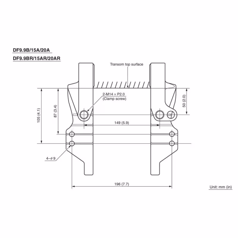 Мотор лодочный 4-тактный Suzuki DF 9.9 BL, 9.9 л.с.