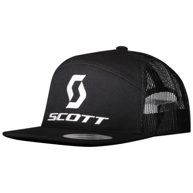 Кепка-бейсболка Scott Snap Back 10 Black/White, хлопок, черный/белый