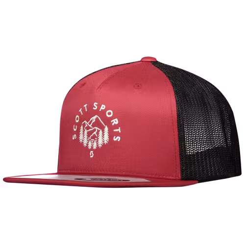 Кепка-бейсболка Scott Mountain Rust Red/Black, красный/черный