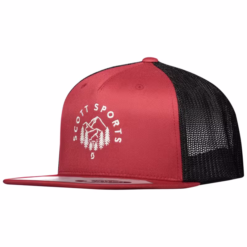 Кепка-бейсболка Scott Mountain Rust Red/Black, красный/черный