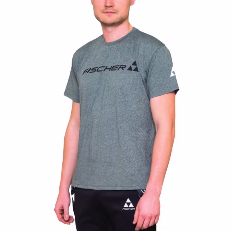 Футболка мужская Fischer Logo GR8134-901, полиэстер, серый, размер 48