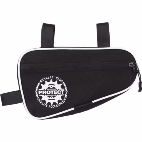 Велосумка под раму Protect 555-201, черный/белый