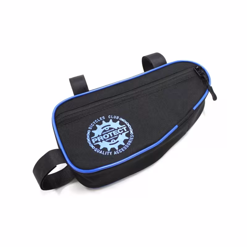 Велосумка под раму Protect 555-202, черный/синий