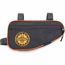 Велосумка под раму Protect 555-203, черный/оранжевый