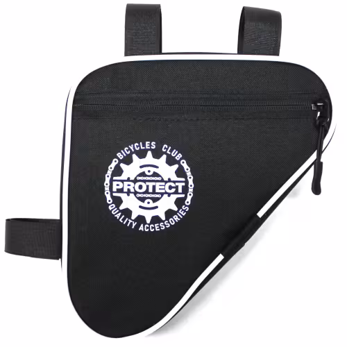 Велосумка под раму Protect 555-204, черный/белый