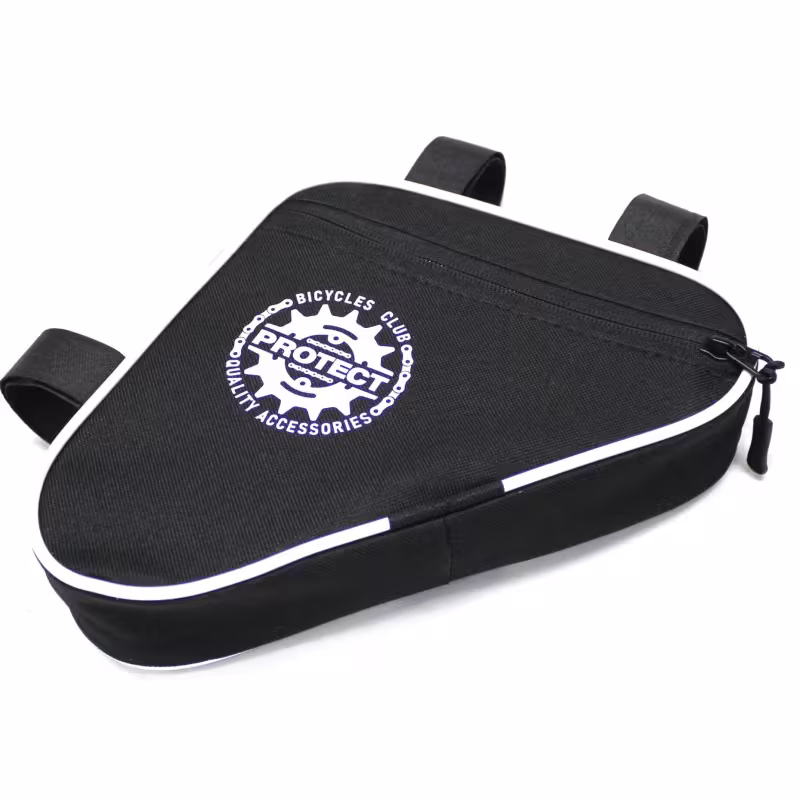 Велосумка под раму Protect 555-204, черный/белый