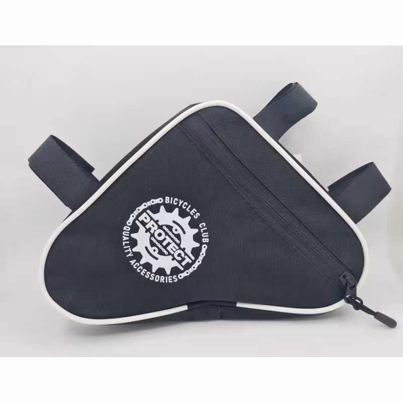 Велосумка под раму Protect 555-204, черный/белый
