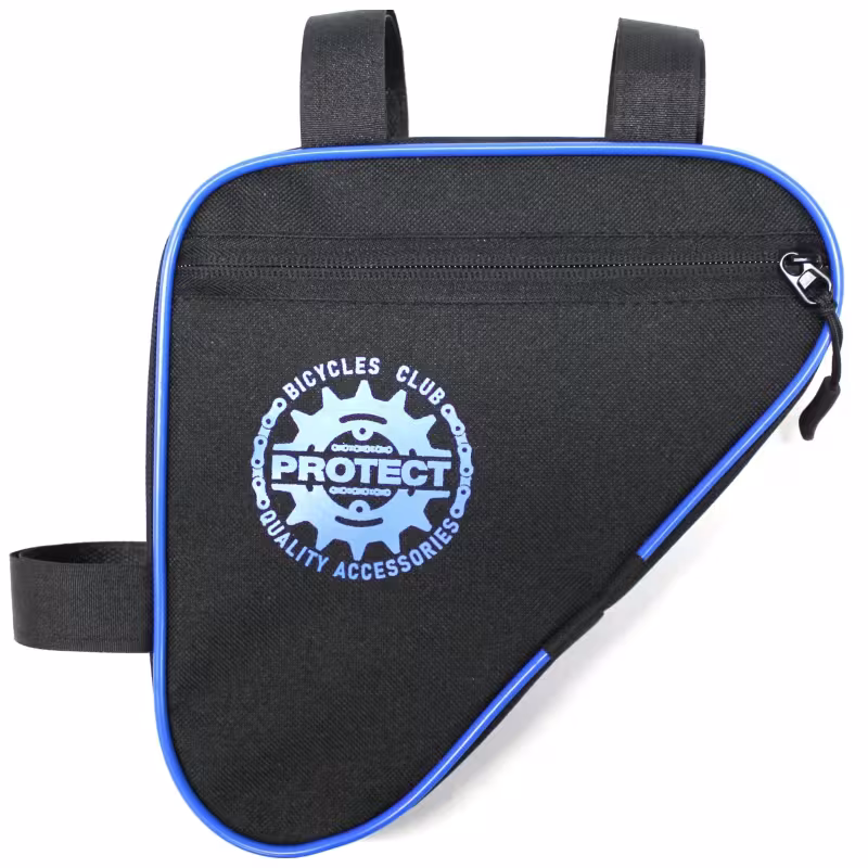 Велосумка под раму Protect 555-205, черный/синий