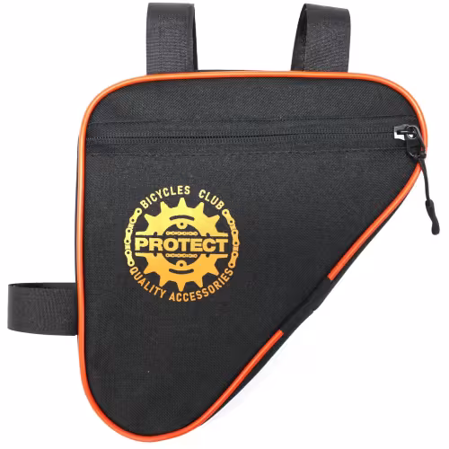 Велосумка под раму Protect 555-206, черный/оранжевый