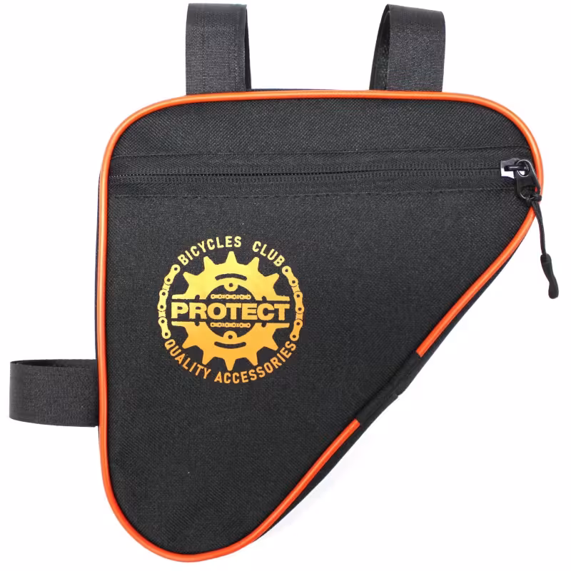 Велосумка под раму Protect 555-206, черный/оранжевый