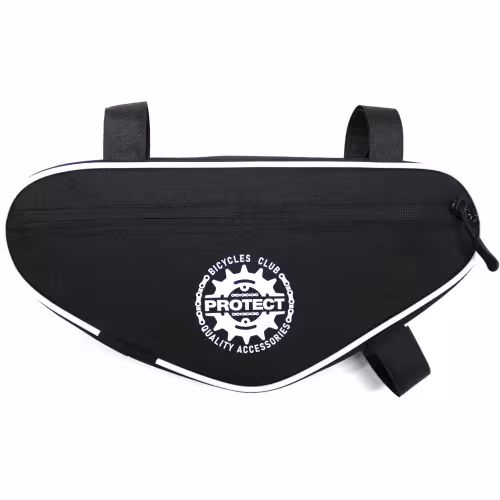 Велосумка под раму Protect 555-210, черный/белый