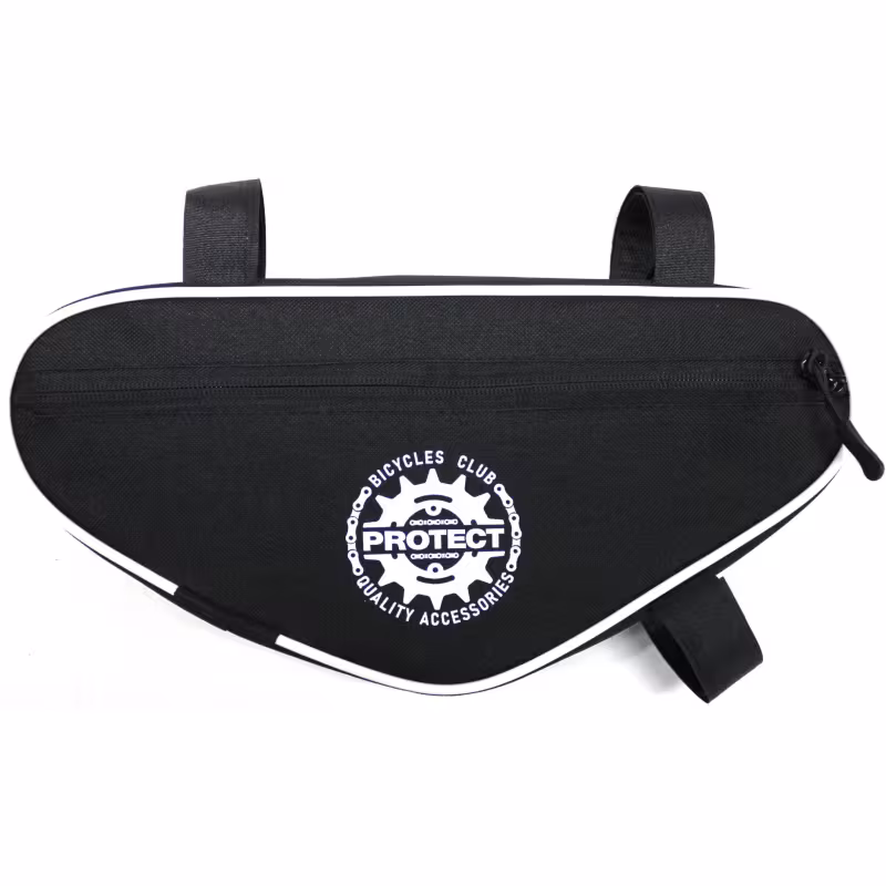 Велосумка под раму Protect 555-210, черный/белый