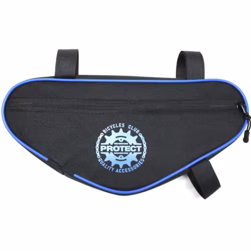 Велосумка под раму Protect 555-211, черный/синий