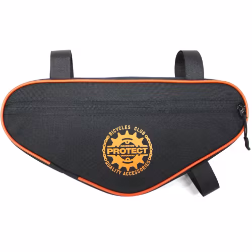 Велосумка под раму Protect 555-212, черный/оранжевый
